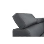 RX032 - Canapé d'angle style scandinave en tissu pieds noirs