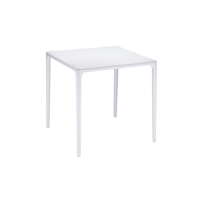 GOZA - Table carrée 80 cm en polypropylène pour l'intérieur et l'extérieur