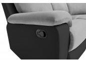 OSSF10 - Canapé de relaxation panoramique 6 places en microfibre et simili