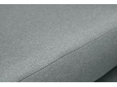 NOAH - Canapé d'angle  convertible en tissu avec coffre