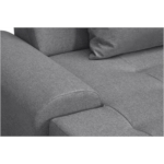 WIDE - Canapé d'angle panoramique convertible en tissu