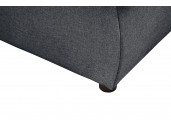 ALIX - Canapé d'angle réversible convertible en tissu avec coffre de rangement