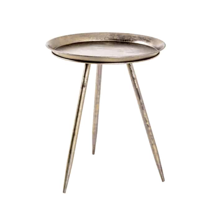 BRONZ - Table d'appoint en métal teinté bronze 44 cm