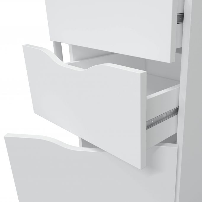 Bureau réversible avec caisson 2 tiroirs L138 cm