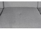 PARMA - Canapé panoramique lit 2 coffres en tissu et simili
