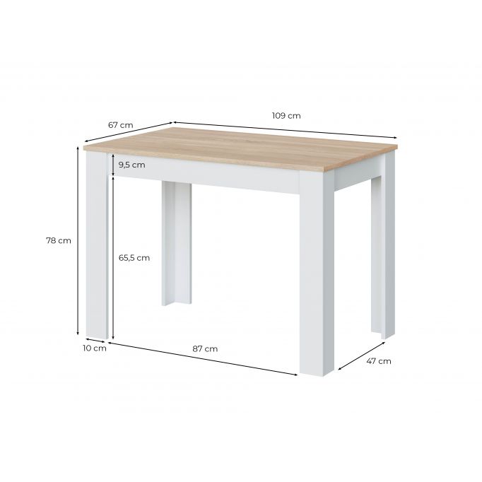 FOTAB - Table à manger L109 x P67 cm