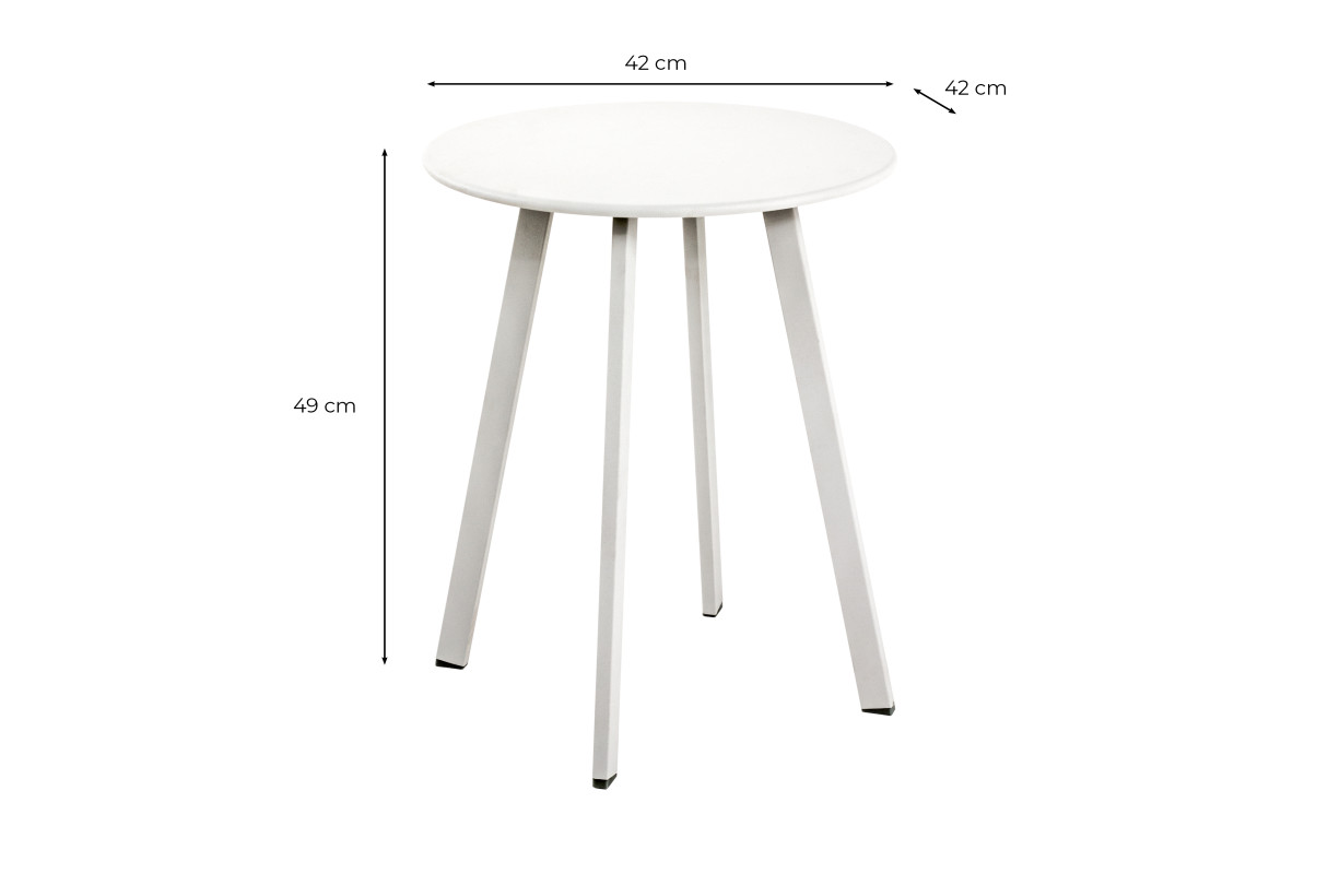 ALTER - Table basse ronde en métal 42 cm