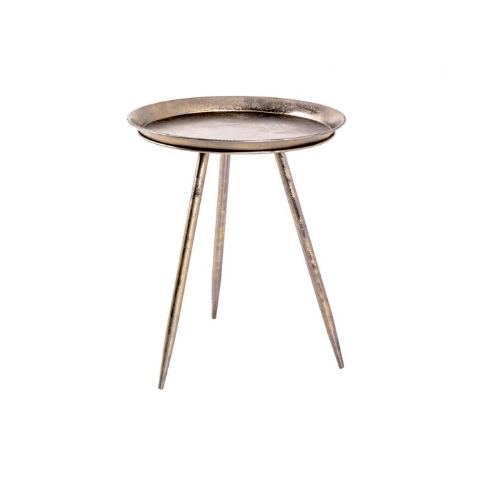 SHYME - Table basse ronde en métal 44 cm