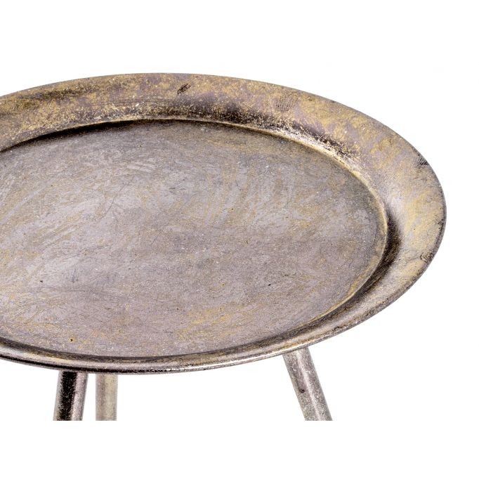 SHYME - Table basse ronde en métal 44 cm