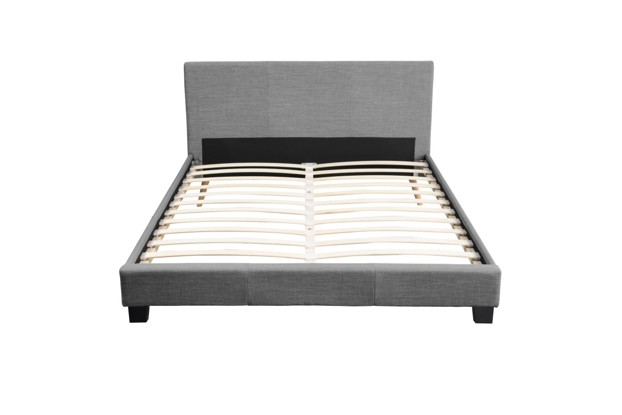 Cadre de lit avec tête de lit en tissu