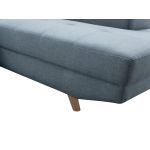 Canapé d'angle droit style scandinave en tissu