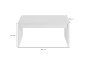 OFELIA - Table basse à plateau relevable L102 x H43/54 cm