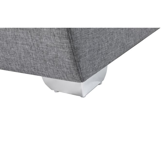 PARMA - Canapé panoramique convertible avec 2 coffres en tissu