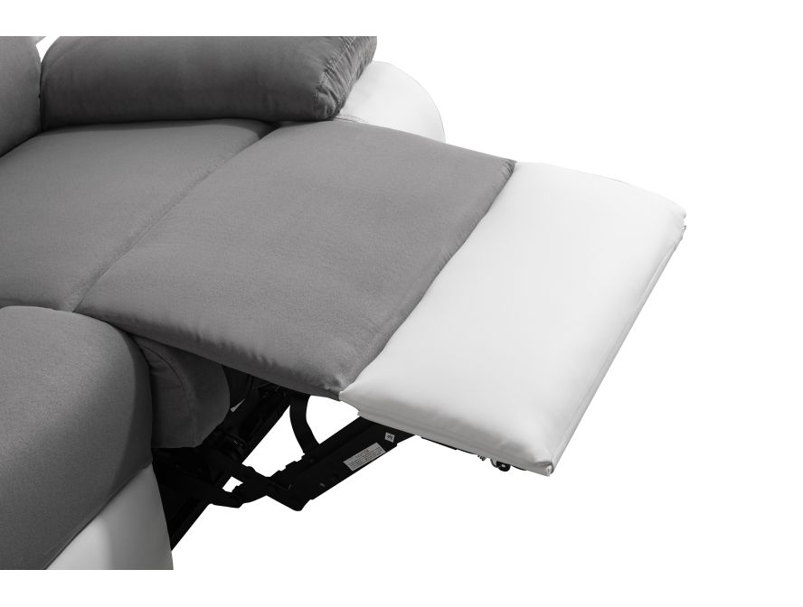 9121 - Ensemble canapé relax électrique 2 places + fauteuil releveur en microfibre et simili