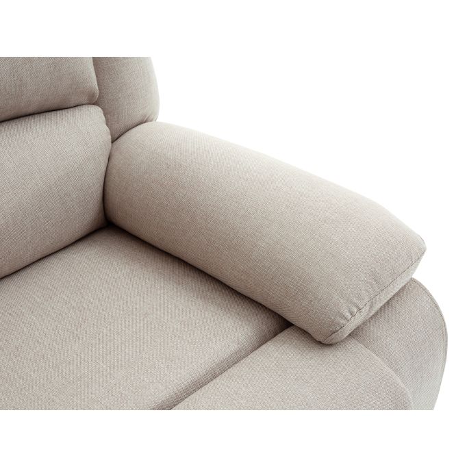 9121 - Ensemble canapé relax manuel 2 places + fauteuil manuel en tissu