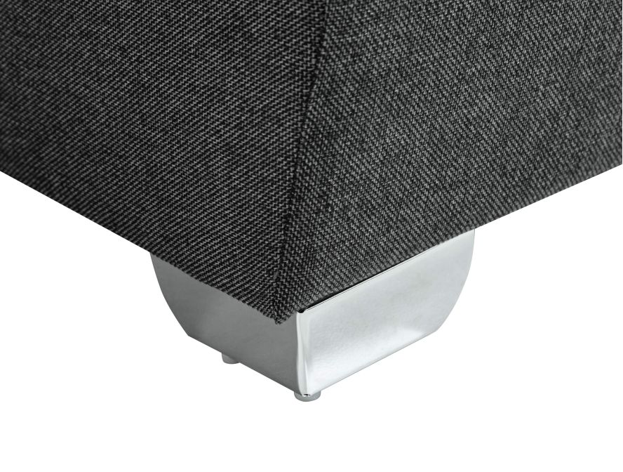 PARMA - Canapé d'angle convertible avec coffre en tissu