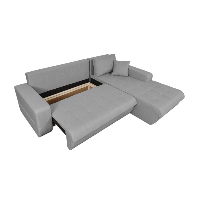 CELIA - Canapé d'angle convertible 4 places en tissu
