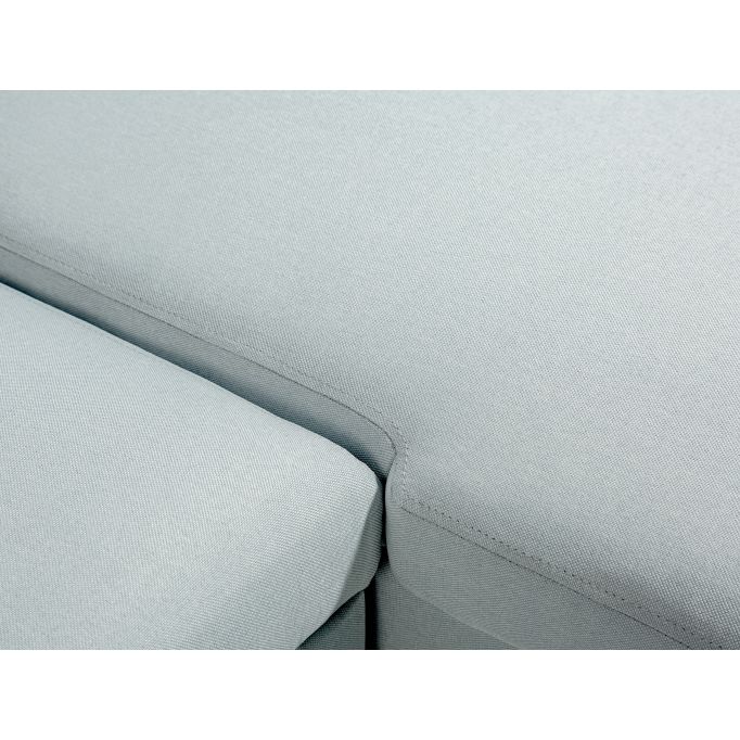 ARTIK - Canapé d'angle scandinave réversible convertible avec coffre en tissu