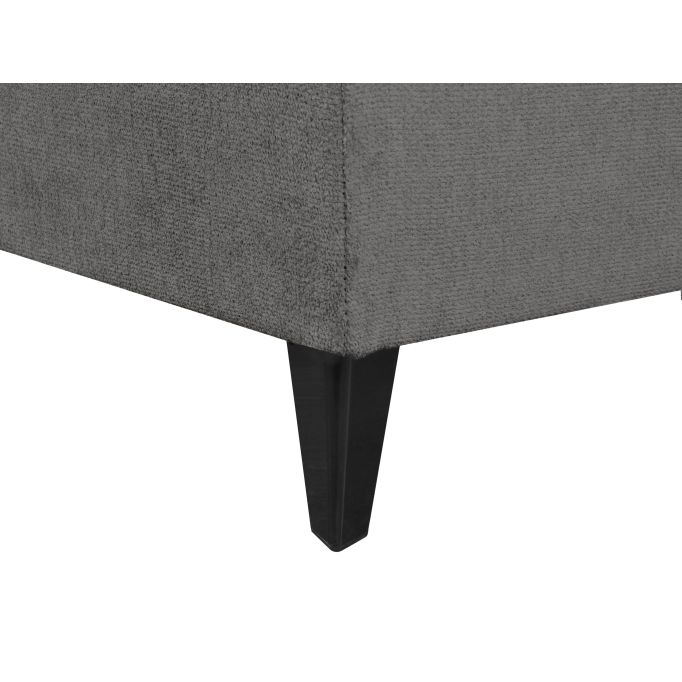 VERLA - Canapé d'angle convertible avec coffre en tissu