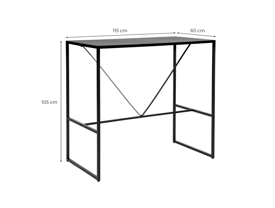 FILAR - Table de bar en métal