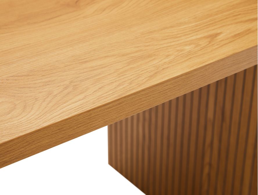 GOYA - Table à manger 180x90cm finition chêne