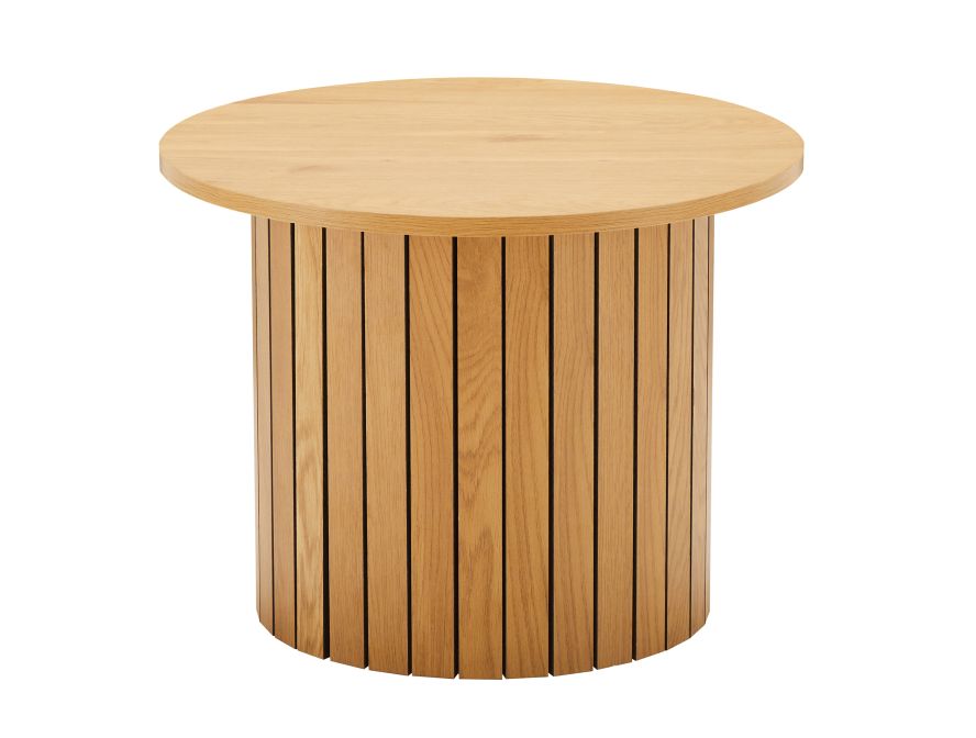 GOYA - Table basse ronde 60cm finition chêne