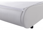 WSB8911 - Cadre de lit LED avec tête de lit et sommier à lattes en simili