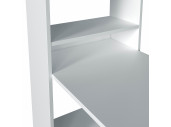 Bureau réversible avec étagère de rangement intégrée (5 niveaux) L120 cm